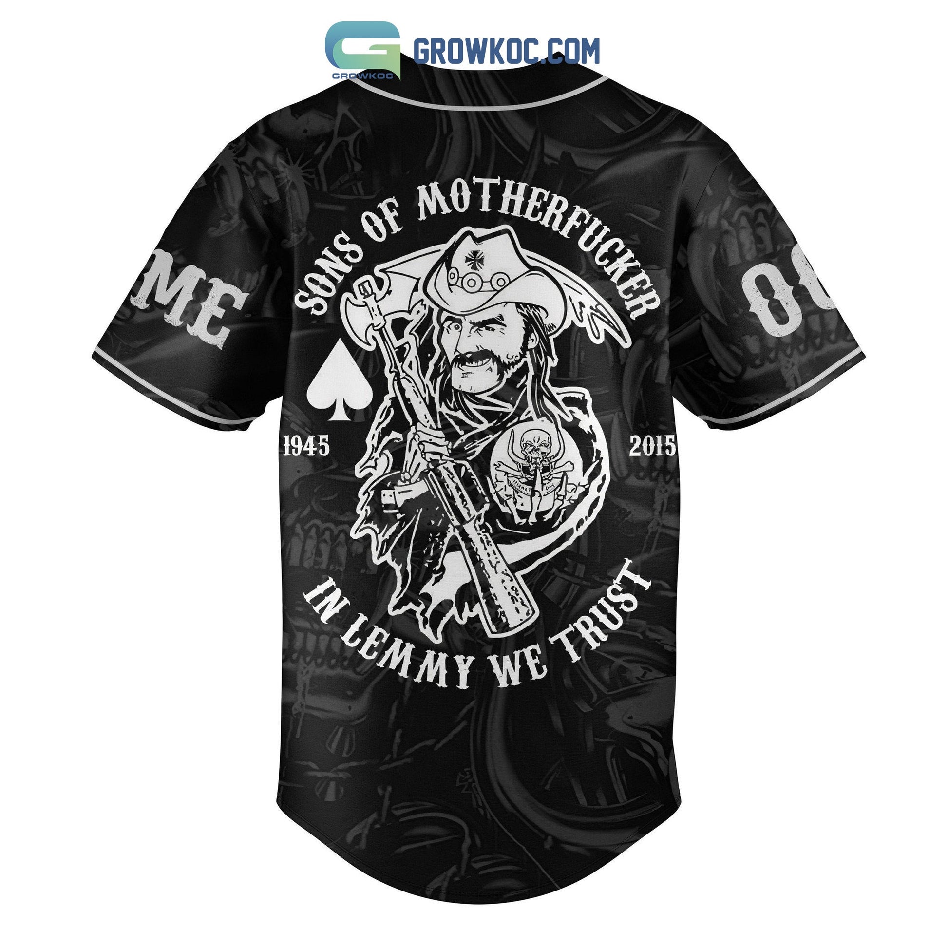 Motor Head Born To Lose Live To Win Personalized Baseball Jersey baseball jersey product view 3