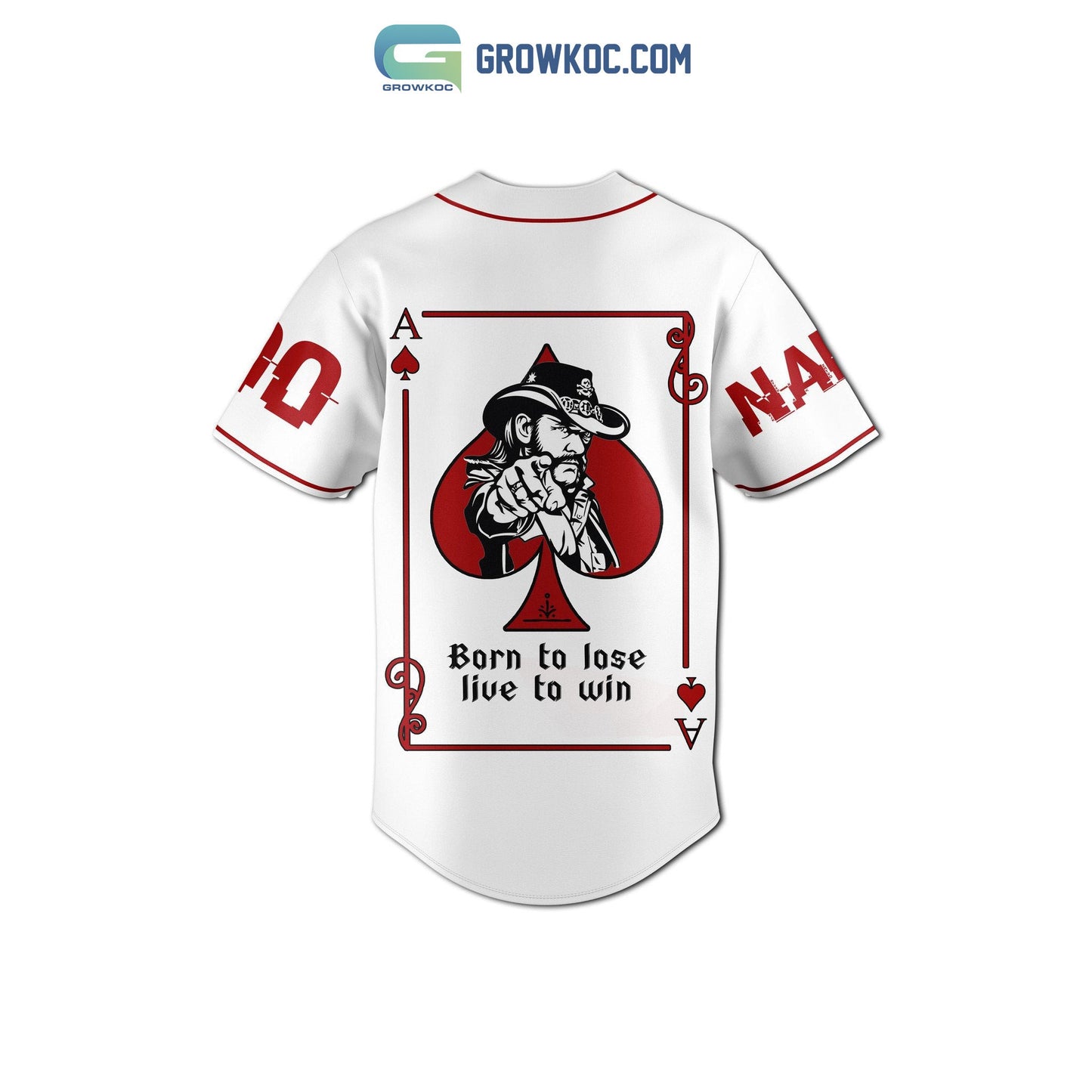 Motor Head Rock N’ Roll Going With The Flow It’s All A Game To Me Personalized Baseball Jersey baseball jersey product view 3