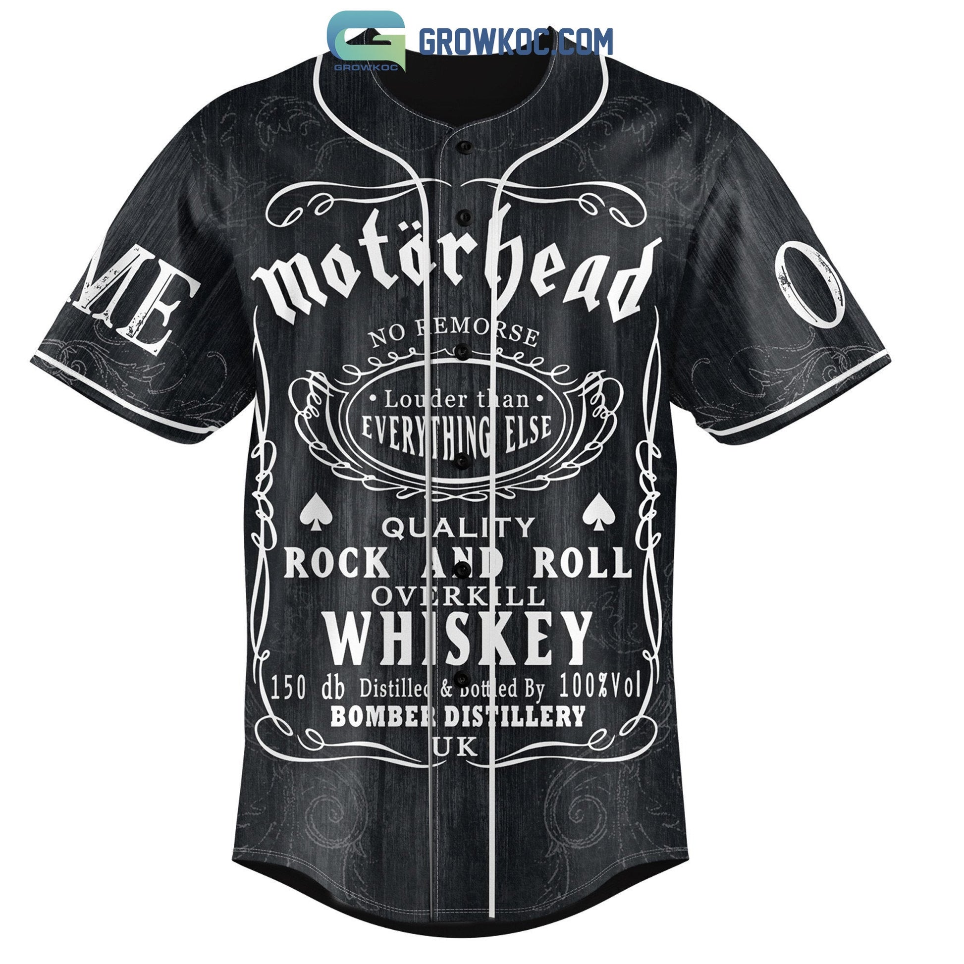 Motor Head You Know I’m Born To Lose And Gambling’s For Fools Personalized Baseball Jersey baseball jersey product view 3
