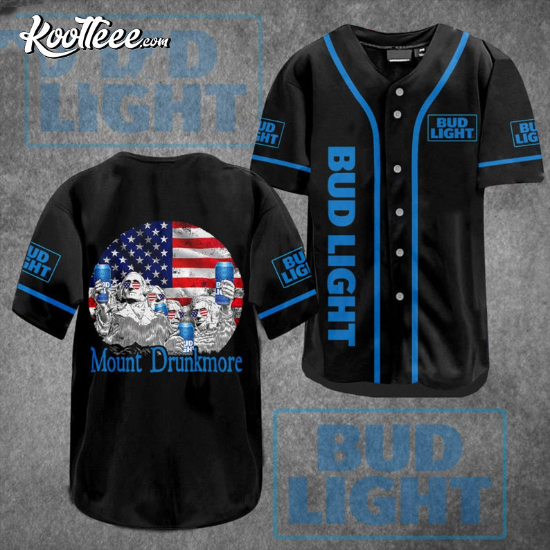 Mount Drunkmore Bud Light Baseball Jersey baseball jersey product view 1