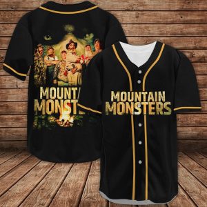 Mountain Monsters Jersey Baseball Shirt, Mountain Monsters Movie Shirt baseball jersey product view 1