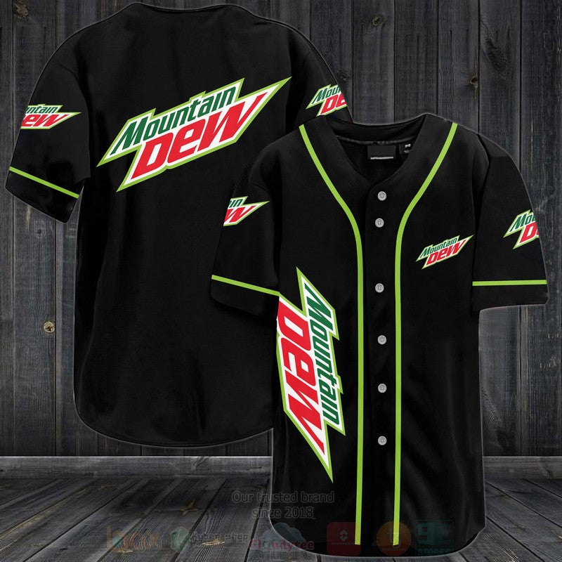 FASHION Mountain DewBaseball Jerseys Botton Shirt sports jersey product view 1