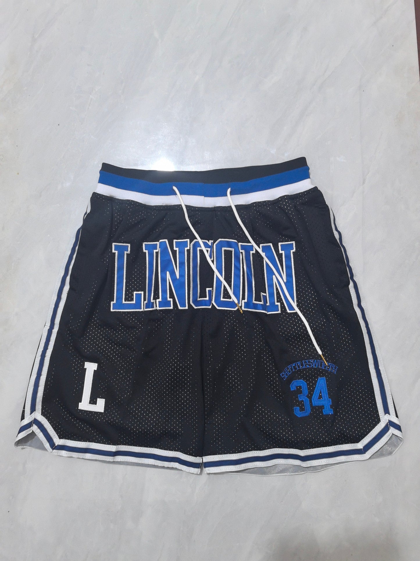 Movie Edition Black 34 # Shorts Style 2 College Football Jersey football jersey product view 1