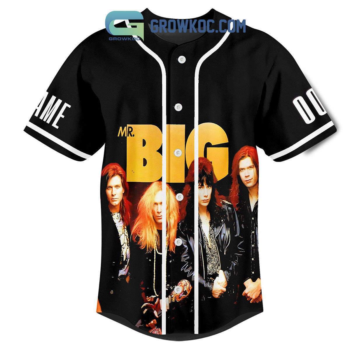 Mr. Big The Big Finish USA 24 Tour Personalized Baseball Jersey baseball jersey product view 3