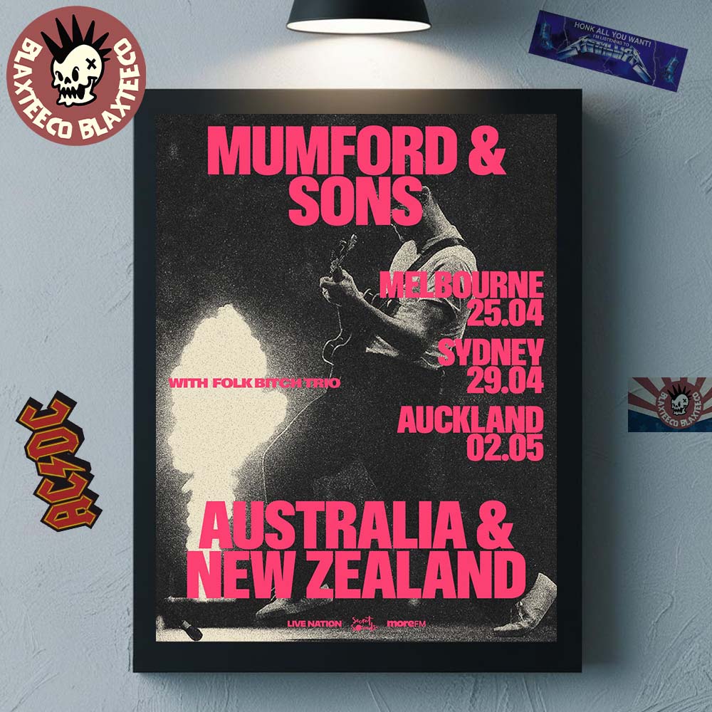 Mumford And Sons Australia And New Zealand 2026 Tour In Melbourne Sydney And Auckland Decor Poster Canvas - T-Shirt, Sweatshirt, Hoodie