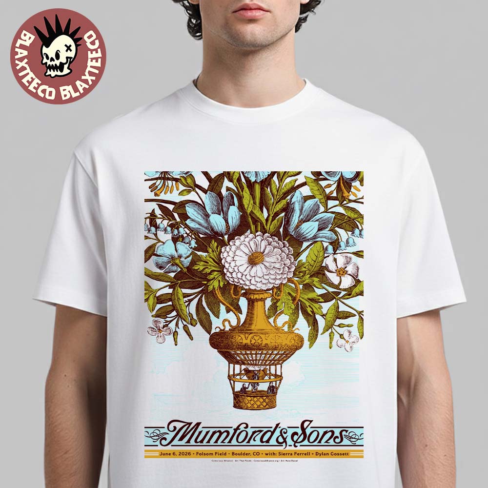 Mumford And Sons Boulder Colorado 2026 Event Poster At Folsom Field On June 6 2026 T-Shirt - T-Shirt, Sweatshirt, Hoodie