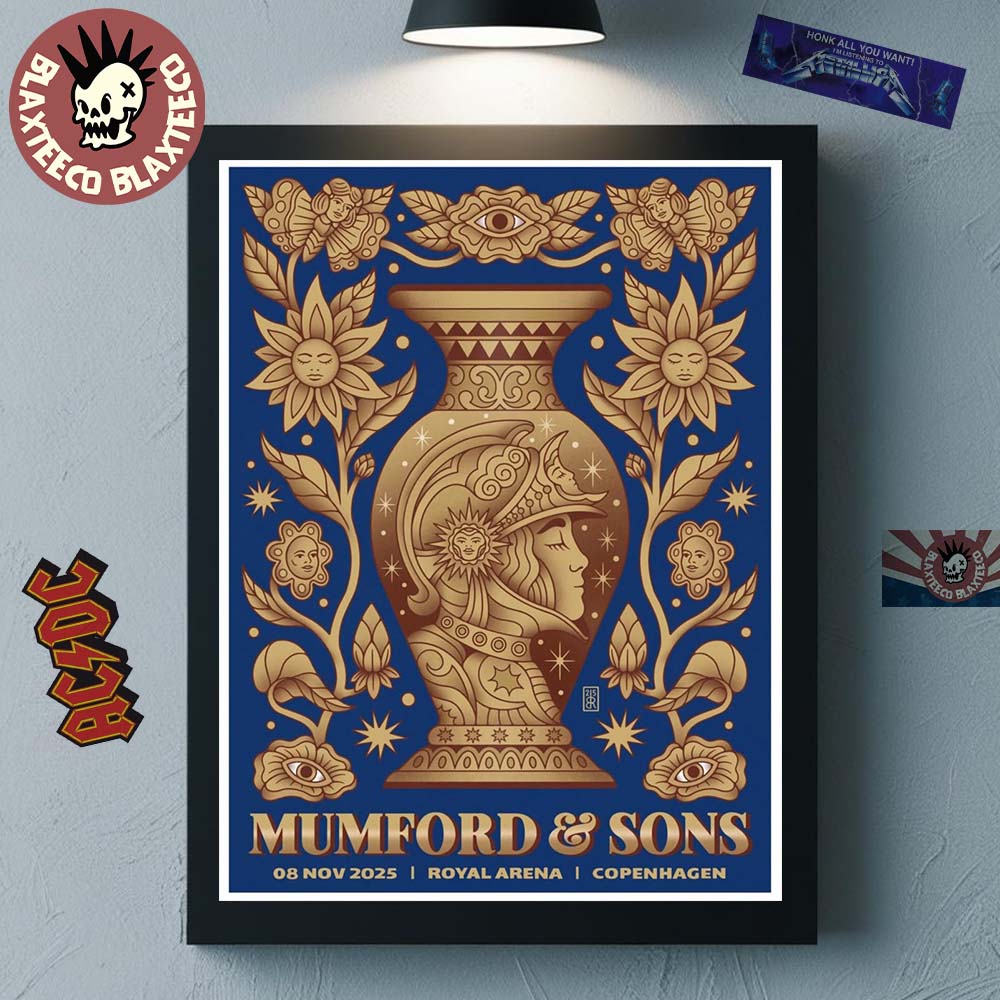 Mumford And Sons Copenhagen Denmark 2025 Event Poster At Royal Arena On November 8 2025 The Greek Vase Art Home Decor Poster Canvas - T-Shirt, Sweatshirt, Hoodie