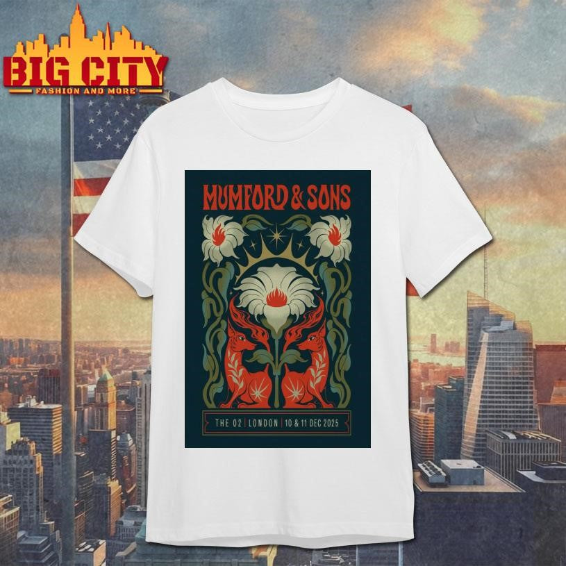 Mumford And Sons Event London UK On Dec 10-11 2025 Poster Shirt Unisex T-shirt, Sweatshirt, Hoodie, Long Sleeve Tee - T-Shirt, Sweatshirt, Hoodie
