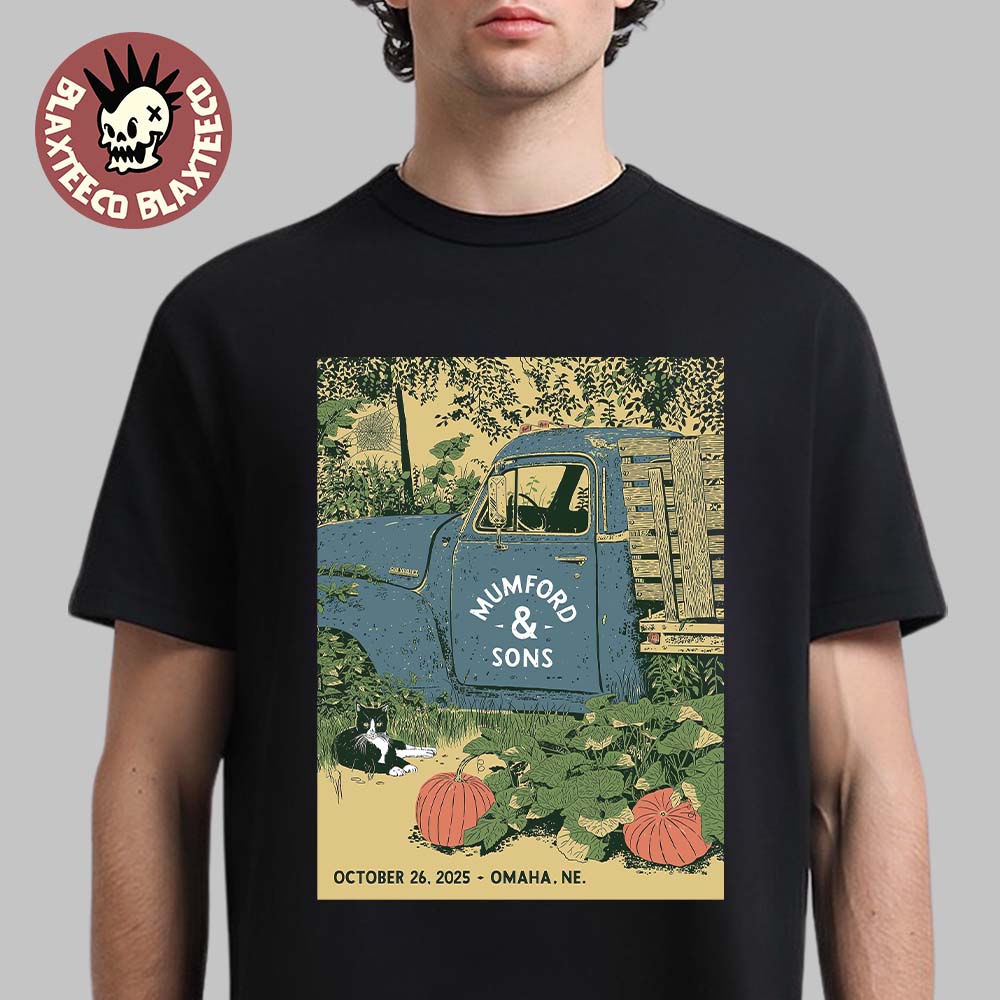 Mumford And Sons Omaha Nebraska 2025 Event Poster On October 26 2025 Essentials T-Shirt Unisex T-shirt, Sweatshirt, Hoodie, Long Sleeve Tee - T-Shirt, Sweatshirt, Hoodie