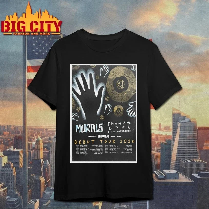 Murals Debut Tour 26 Poster shirt Unisex T-shirt, Sweatshirt, Hoodie, Long Sleeve Tee - T-Shirt, Sweatshirt, Hoodie