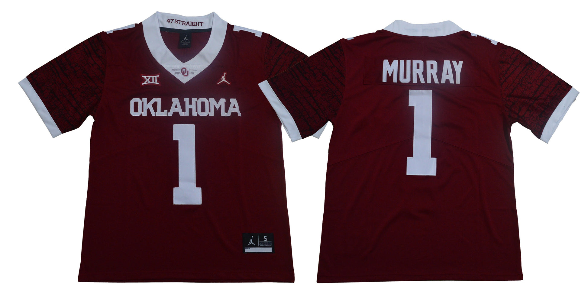 Murray 1 Red College Football Jersey football jersey product view 1