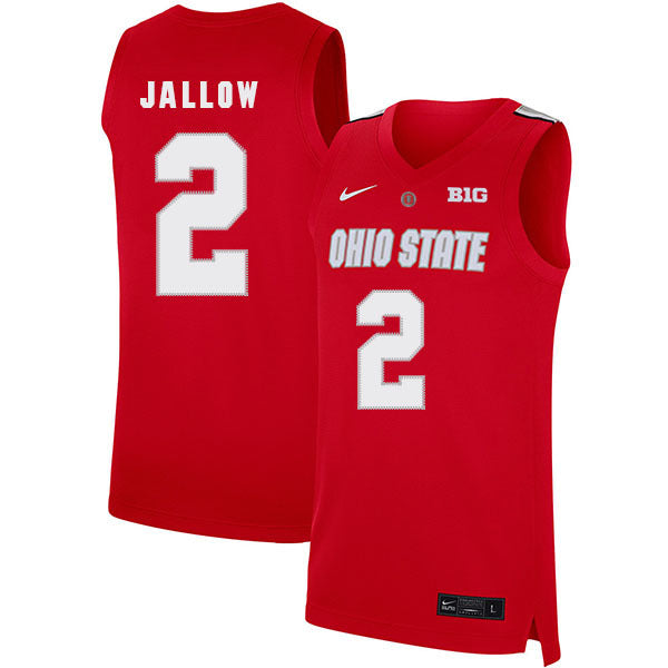 Musa Jallow 2 Scarlet College Football Jersey football jersey product view 1