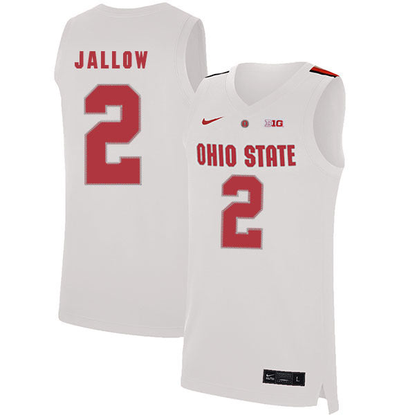 Musa Jallow 2 White College Football Jersey football jersey product view 1