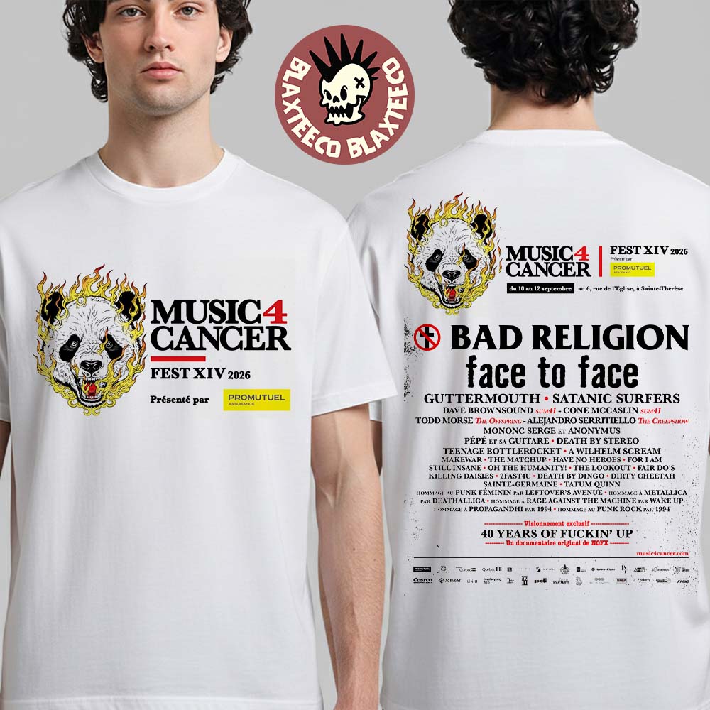 Music 4 Cancer 2026 Festival Full Lineup In Sainte-Thrse Quebec Canada From 10 To 12 September 2026 T-Shirt - T-Shirt, Sweatshirt, Hoodie