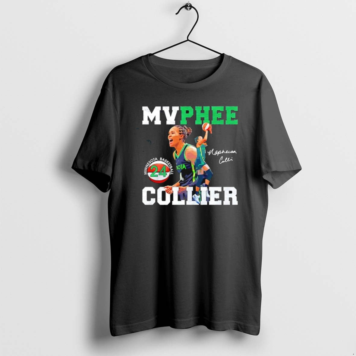 Mvphee Napheesa Collier Minnesota Lynx Basketball Signature T Shirts Unisex T-shirt, Sweatshirt, Hoodie, Long Sleeve Tee - T-Shirt, Sweatshirt, Hoodie