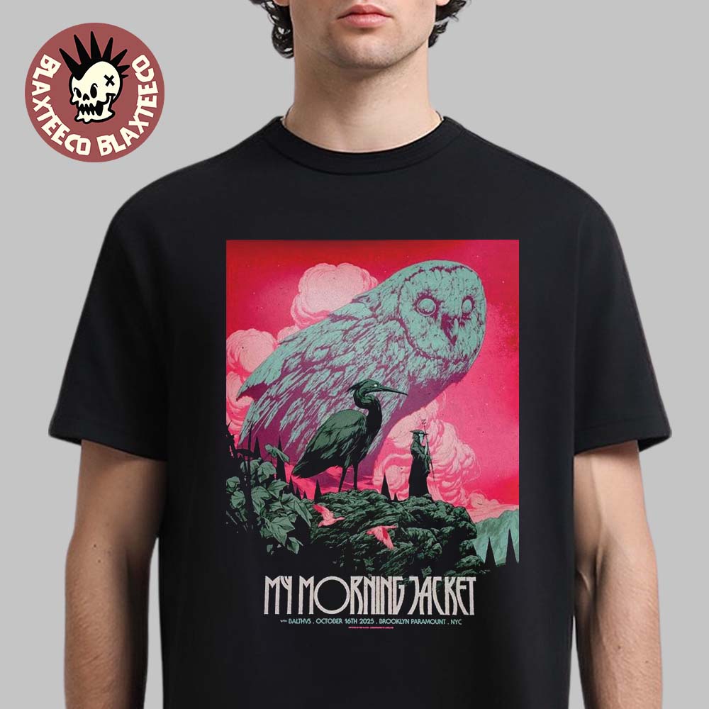 My Morning Jacket New York 2025 Venue Poster At Brooklyn Paramount On October 16 2025 T-Shirt - T-Shirt, Sweatshirt, Hoodie