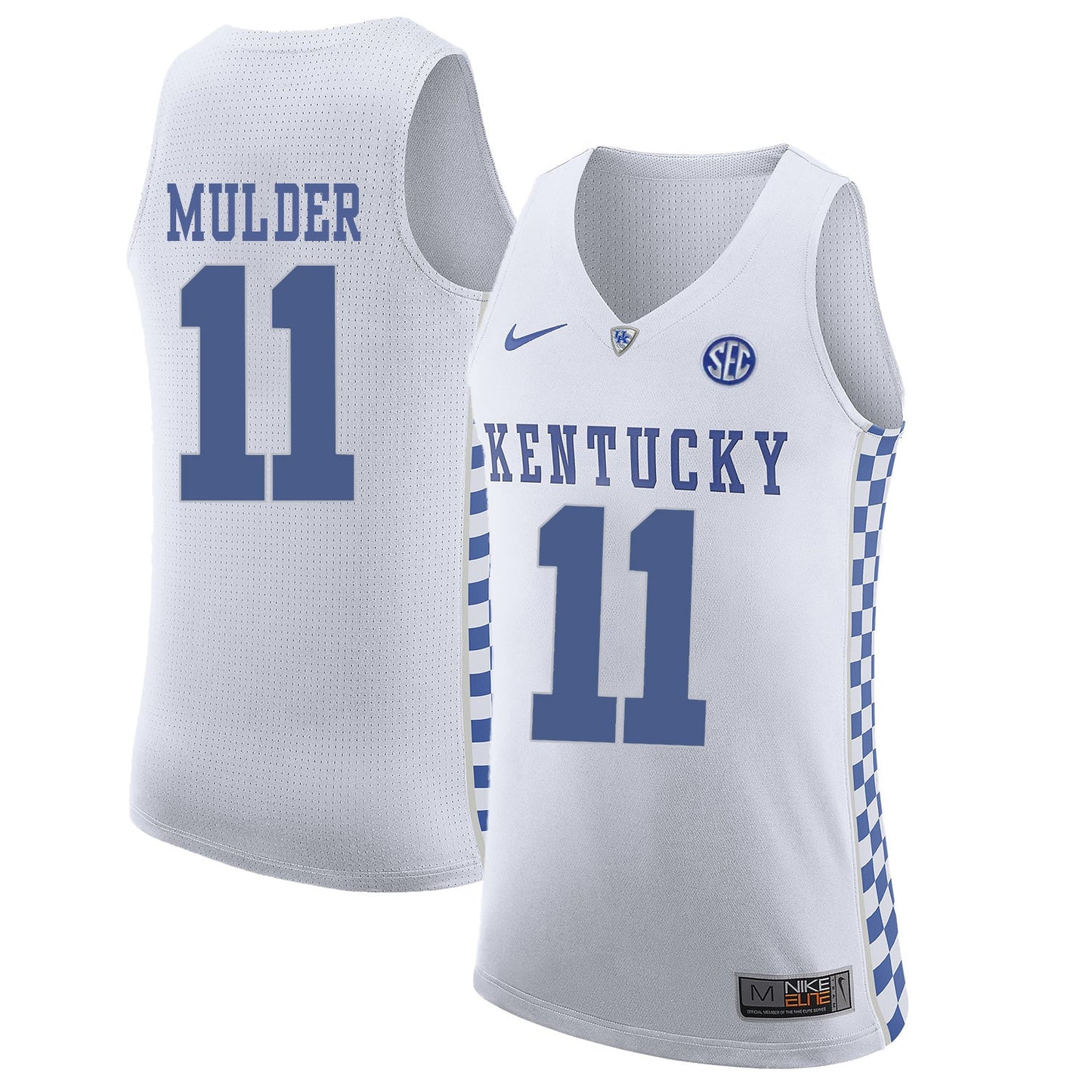 Mychal Mulder 11 White College Football Jersey football jersey product view 1