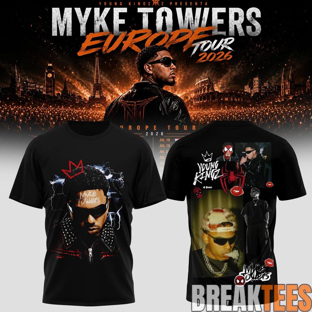 Myke Towers Young Kingz Web Shirt Unisex T-shirt, Sweatshirt, Hoodie, Long Sleeve Tee - T-Shirt, Sweatshirt, Hoodie