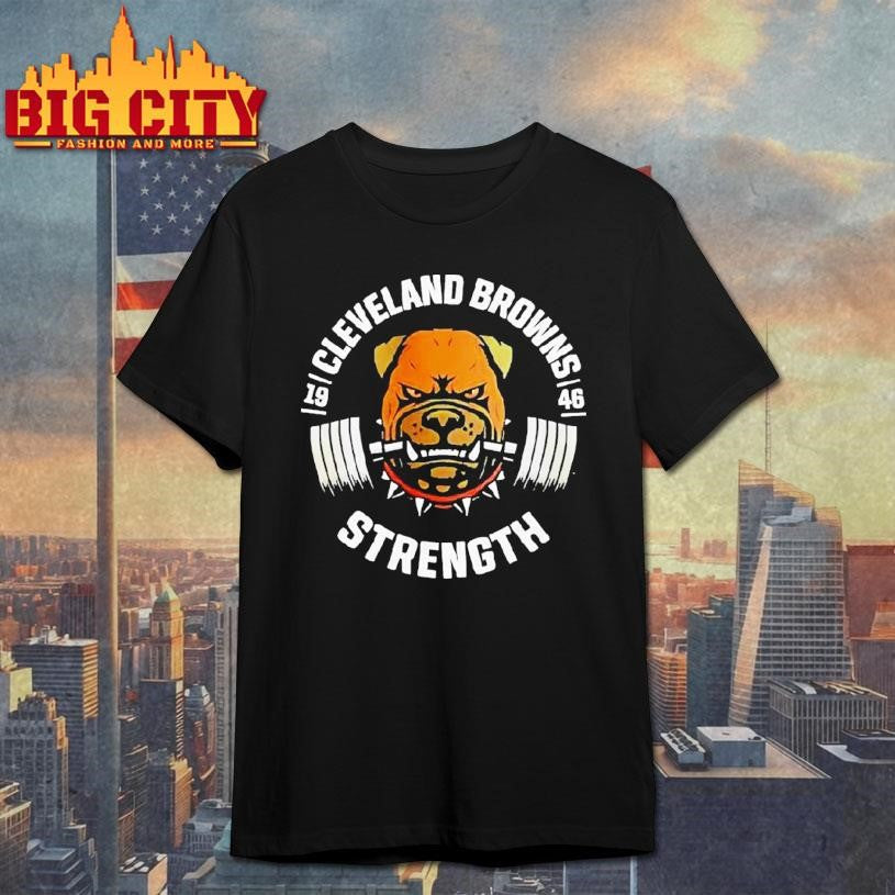 Myles Garrett Bulldog Cleveland Browns Strength Shirt Unisex T-shirt, Sweatshirt, Hoodie, Long Sleeve Tee - T-Shirt, Sweatshirt, Hoodie