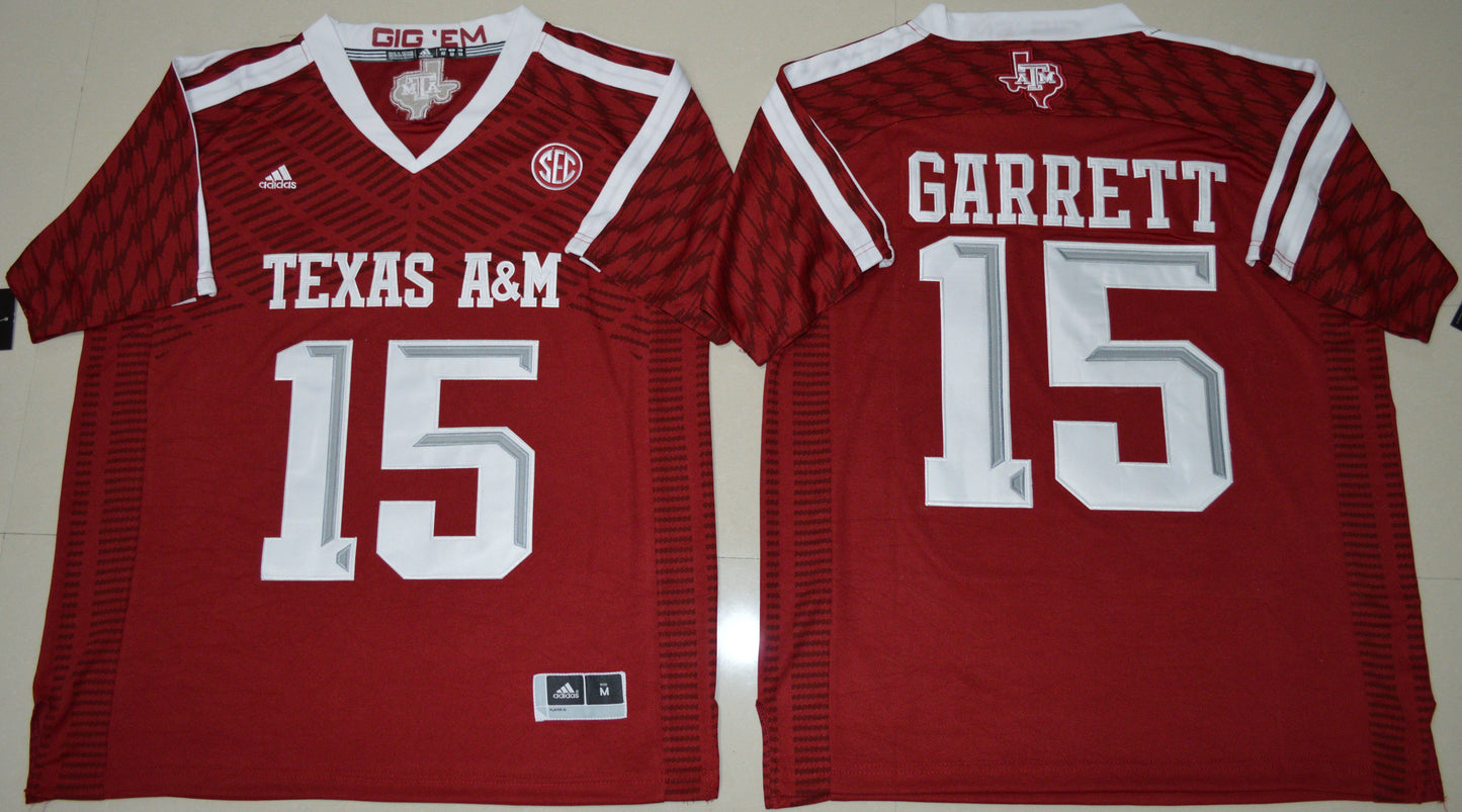 Myles Garrett 15 Burgundy College Football Jersey football jersey product view 1