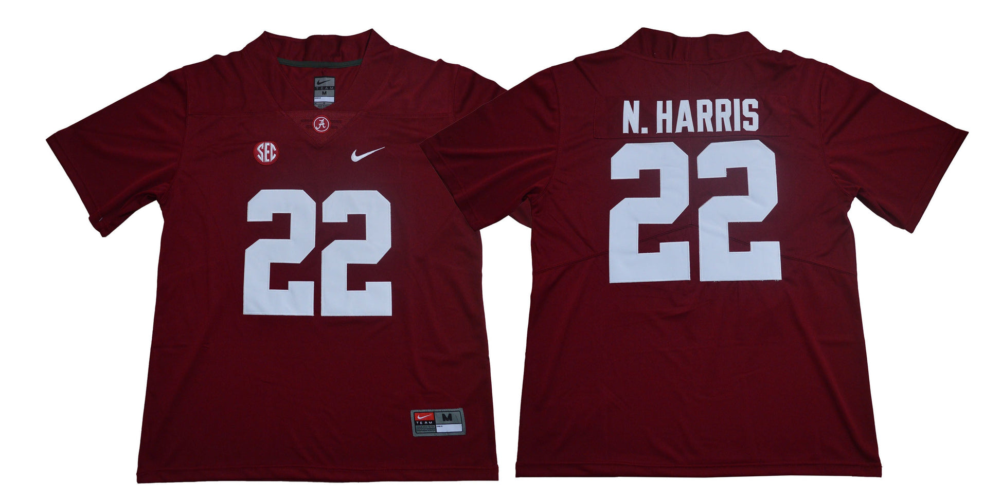 N. harris 22 Legend Red College Football Jersey football jersey product view 1