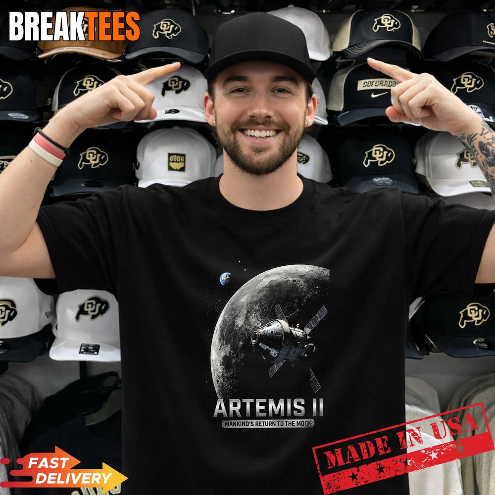 NASA Artemis 2 2026 Rocket Launch Mission to The Moon T-Shirt Unisex T-shirt, Sweatshirt, Hoodie, Long Sleeve Tee - T-Shirt, Sweatshirt, Hoodie