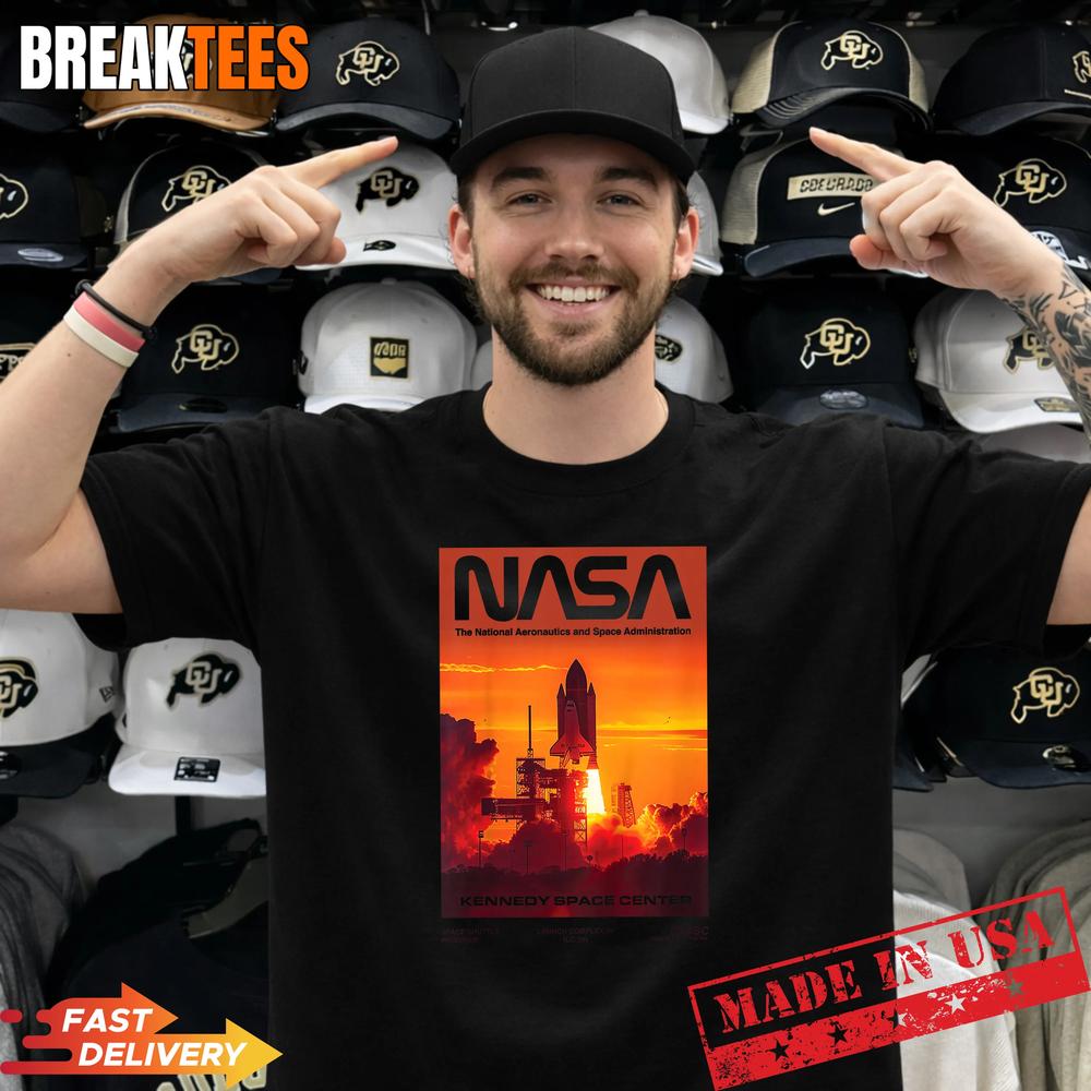 NASA Space Shuttle Kennedy Space Center T-Shirt Unisex T-shirt, Sweatshirt, Hoodie, Long Sleeve Tee - T-Shirt, Sweatshirt, Hoodie