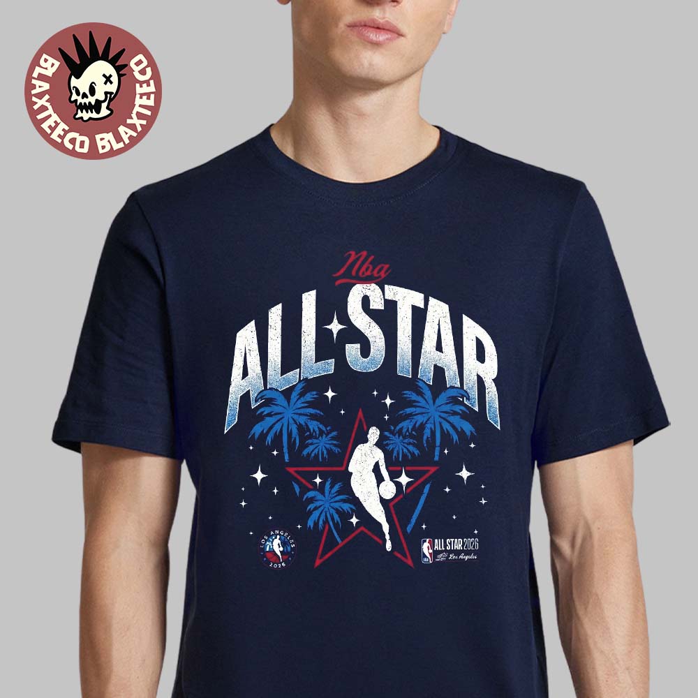 NBA All Star Game 2026 Los Angeles Navy LA Tropical T-Shirt Unisex T-shirt, Sweatshirt, Hoodie, Long Sleeve Tee - T-Shirt, Sweatshirt, Hoodie