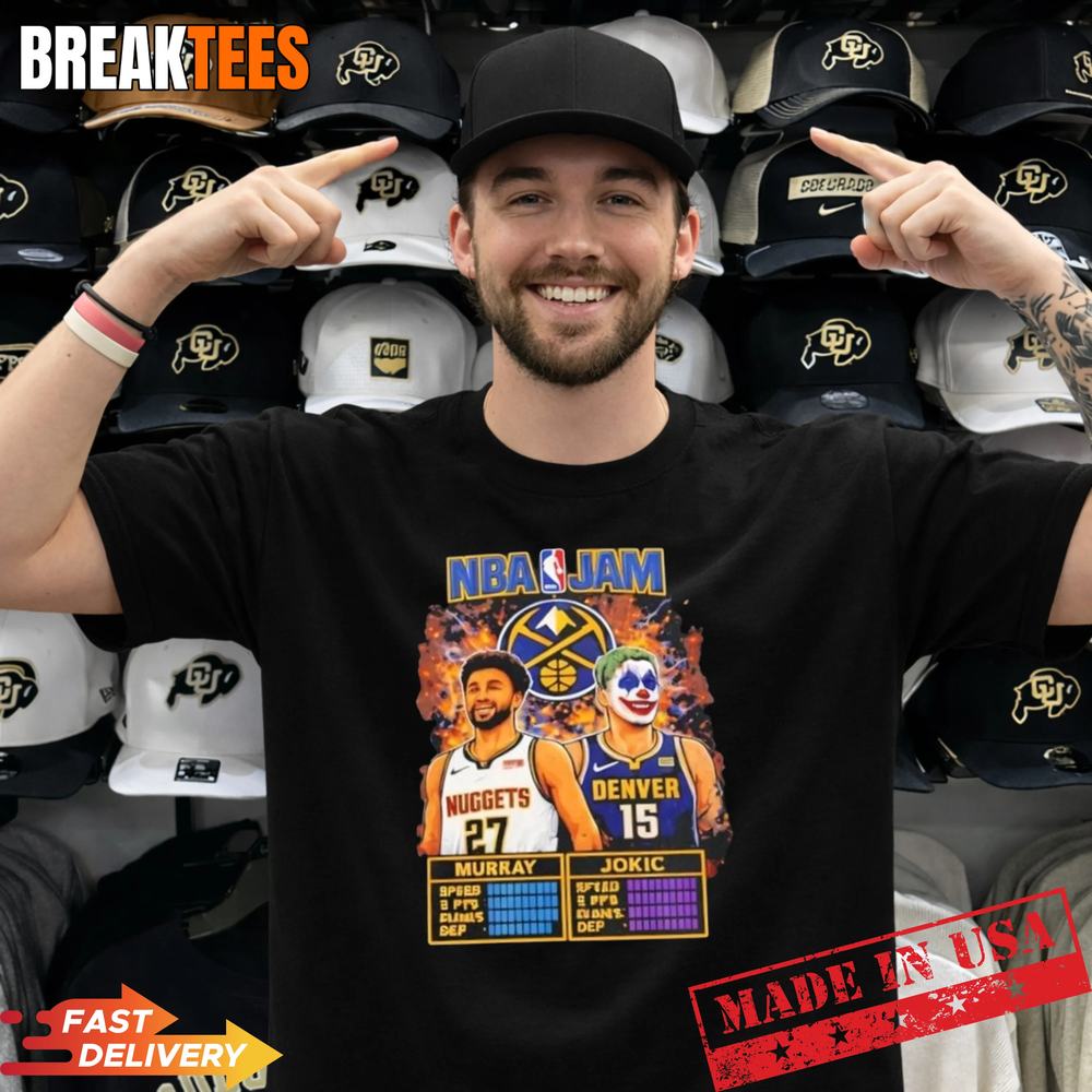 NBA Jam Denver Nuggets Murray vs Jokic t-shirt Unisex T-shirt, Sweatshirt, Hoodie, Long Sleeve Tee - T-Shirt, Sweatshirt, Hoodie