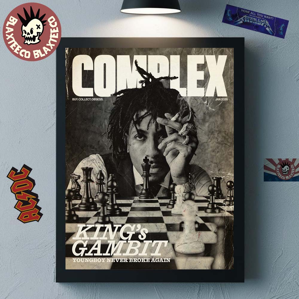 NBA Youngboy On The Cover Of Complex Magazine Kings Gambit January 2026 Issue Home Decor Poster Canvas - T-Shirt, Sweatshirt, Hoodie