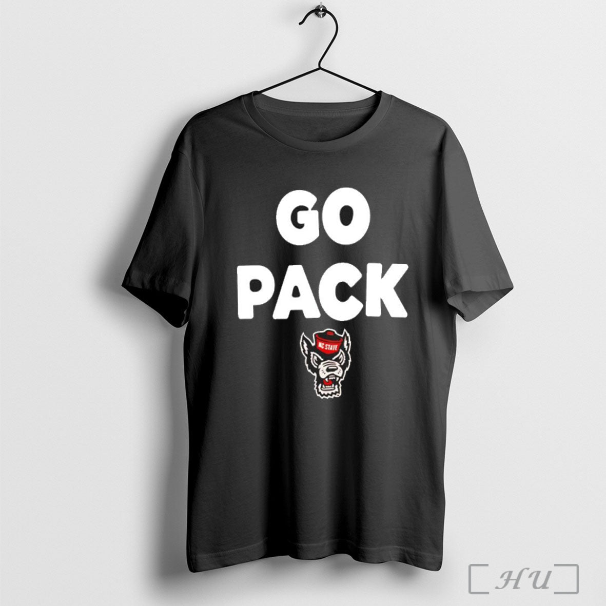 Nc State Wolfpack Football Go Pack Slogan T Shirt Unisex T-shirt, Sweatshirt, Hoodie, Long Sleeve Tee - T-Shirt, Sweatshirt, Hoodie