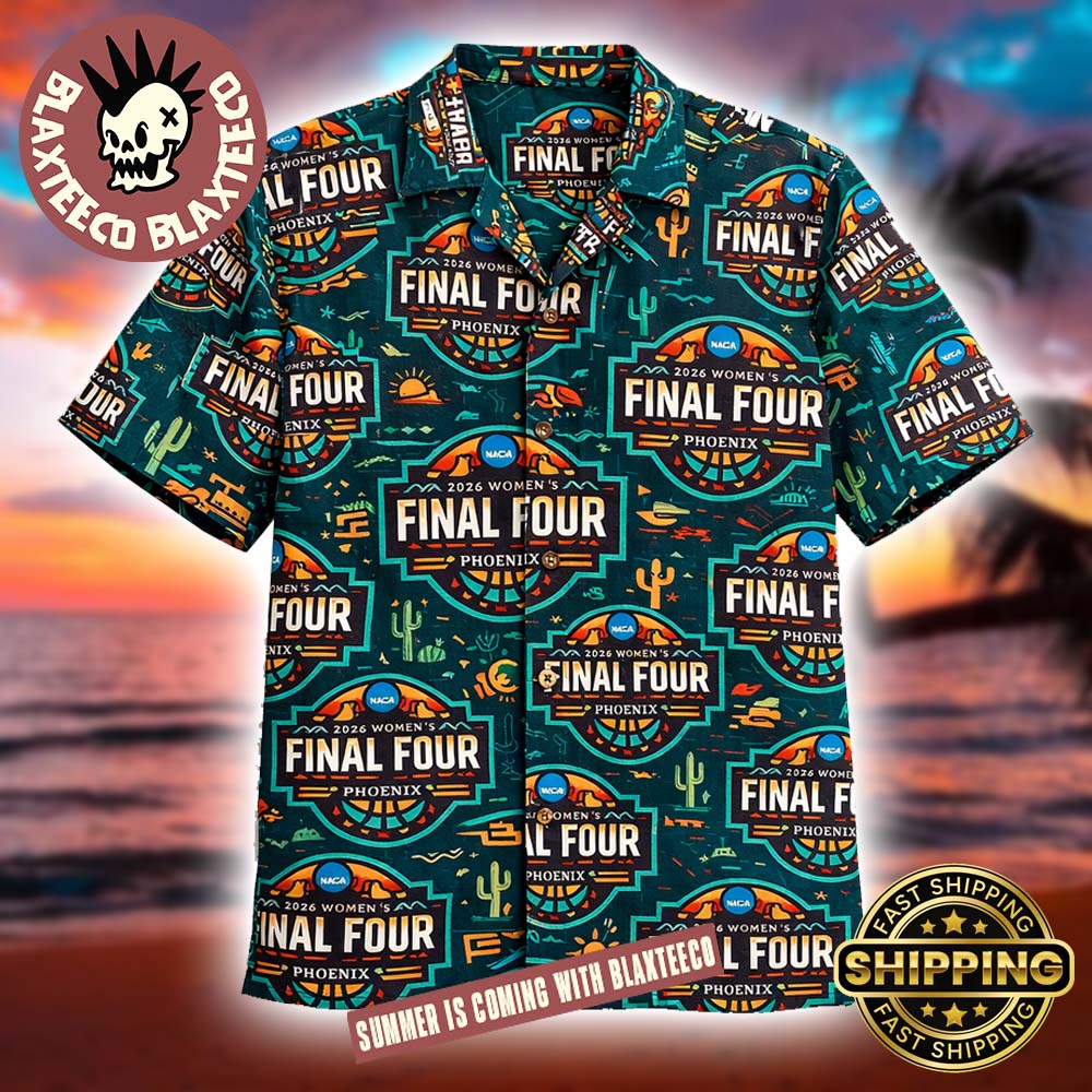 NCAA 2026 Womens Final Four Phoenix Logo Pattern Summer Hawaiian Shirt Unisex T-shirt, Sweatshirt, Hoodie, Long Sleeve Tee - T-Shirt, Sweatshirt, Hoodie