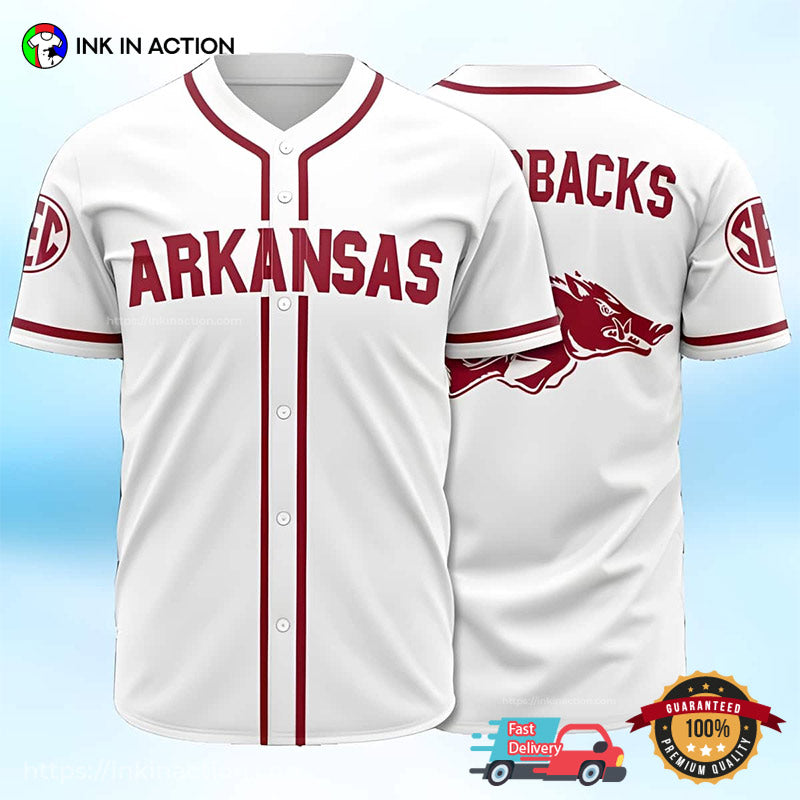 NCAA Arkansas Razorbacks Baseball Jersey baseball jersey product view 1
