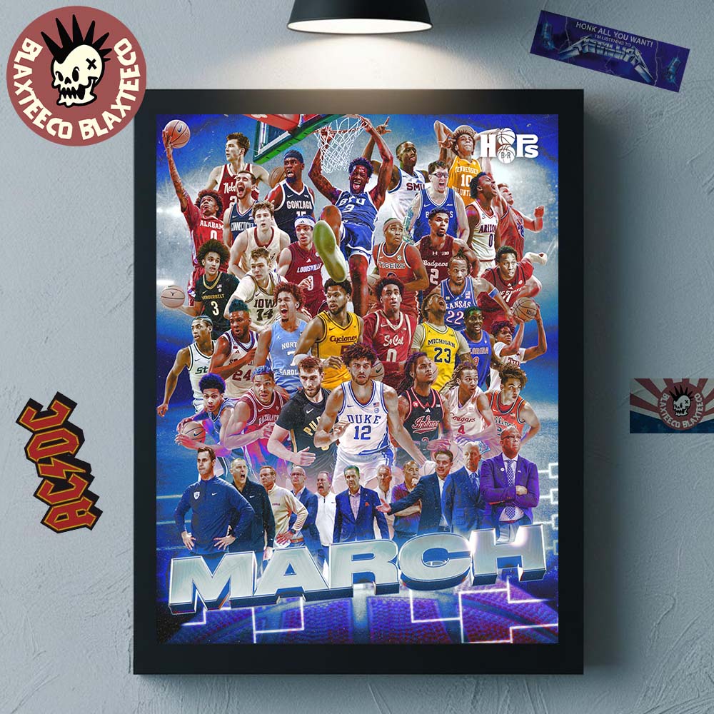 NCAA March Madness 2026 Mens Basketball March Is Here Here Baby Home Decor Poster Canvas Unisex T-shirt, Sweatshirt, Hoodie, Long Sleeve Tee - T-Shirt, Sweatshirt, Hoodie