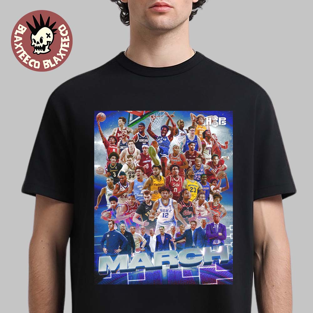NCAA March Madness 2026 Mens Basketball March Is Here Here Baby T-Shirt Unisex T-shirt, Sweatshirt, Hoodie, Long Sleeve Tee - T-Shirt, Sweatshirt, Hoodie