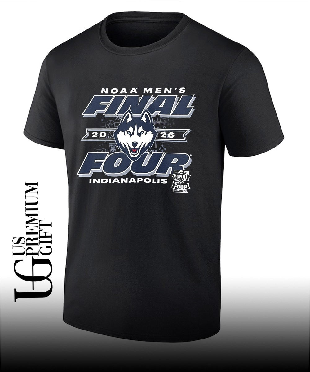 NCAA Mens Final Four UConn Huskies basketball Indianapolis 2026 shirt Unisex T-shirt, Sweatshirt, Hoodie, Long Sleeve Tee - T-Shirt, Sweatshirt, Hoodie