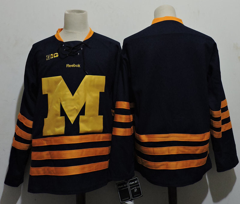 NCAA Michigan Wolverines NCAA Hockey College Football Jersey hockey jersey product view 1