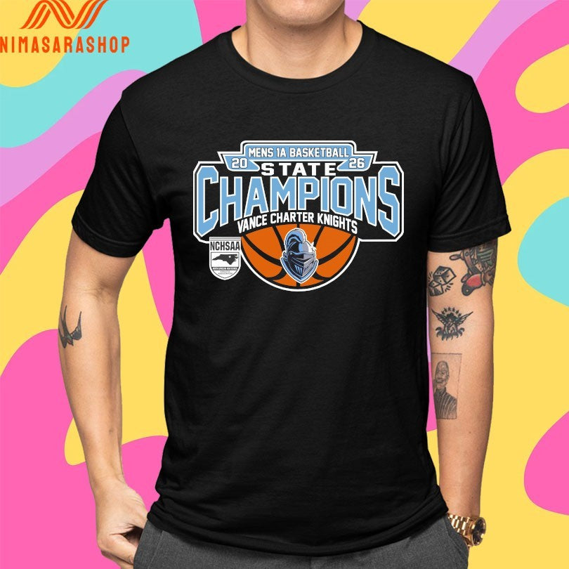 NCHSAA Men's 1A Basketball State Champions Vance - Adult & Kids T-Shirts, Sweatshirts & Hoodies apparel design preview 4
