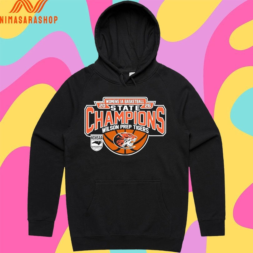 NCHSAA Women's 1a Basketball State Champions Wilson - Adult & Kids T-Shirts, Sweatshirts & Hoodies apparel design preview 2