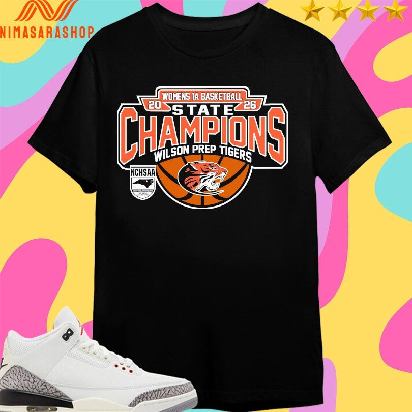 NCHSAA Women's 1a Basketball State Champions Wilson - Adult & Kids T-Shirts, Sweatshirts & Hoodies apparel design preview 1