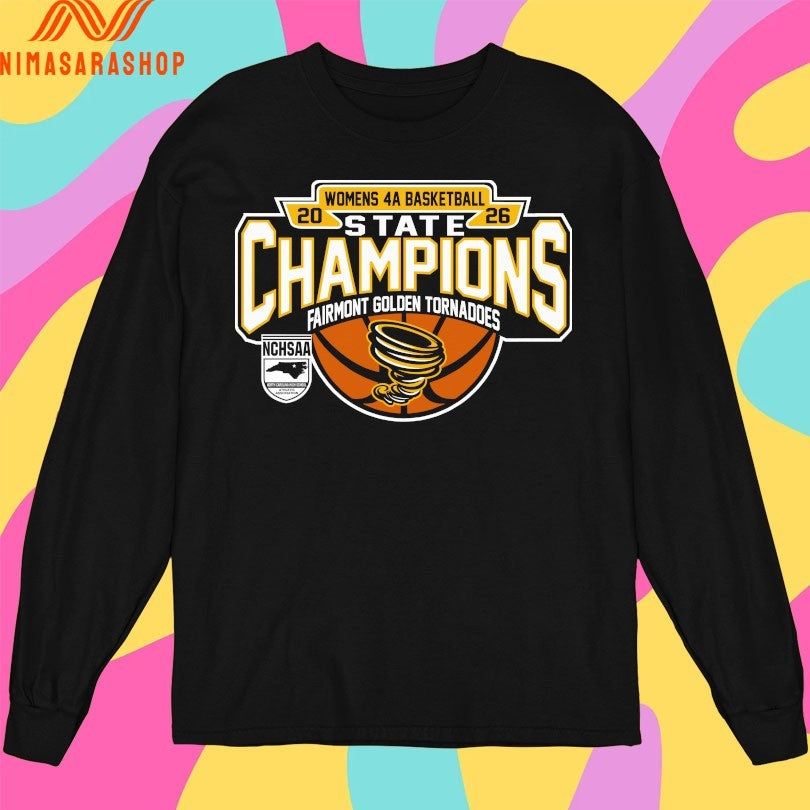 NCHSAA Women's 4a Basketball State Champions Fairmont - Adult & Kids T-Shirts, Sweatshirts & Hoodies apparel design preview 3