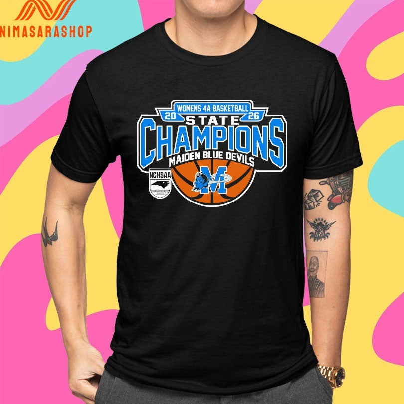 NCHSAA Women's 4a Basketball State Champions Maiden - Adult & Kids T-Shirts, Sweatshirts & Hoodies apparel design preview 4