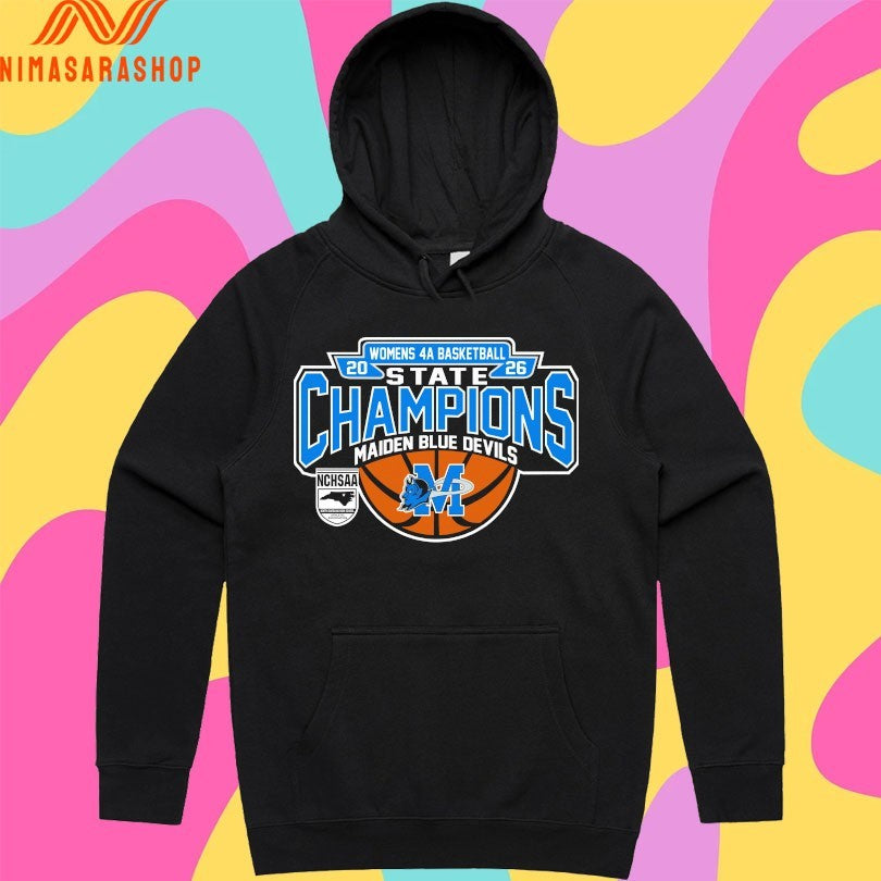 NCHSAA Women's 4a Basketball State Champions Maiden - Adult & Kids T-Shirts, Sweatshirts & Hoodies apparel design preview 2