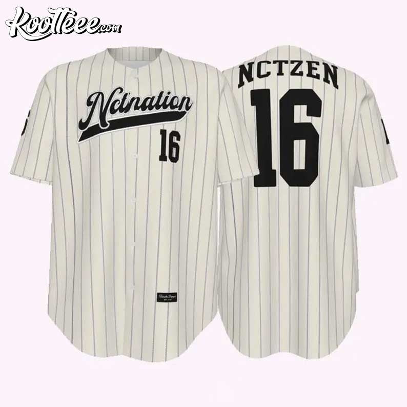 NCT Nation NCTzen Kpop Gift Baseball Jersey baseball jersey product view 1