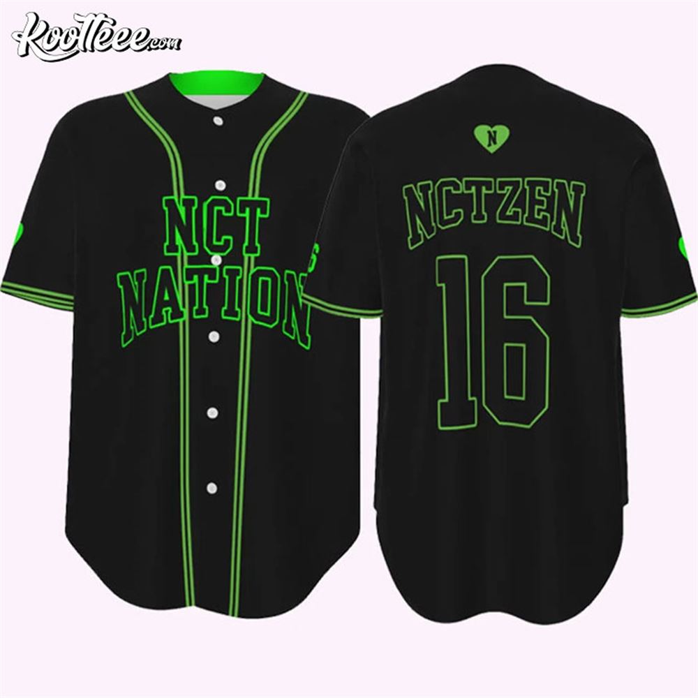 NCT Nation NCTzen Kpop Baseball Jersey baseball jersey product view 1