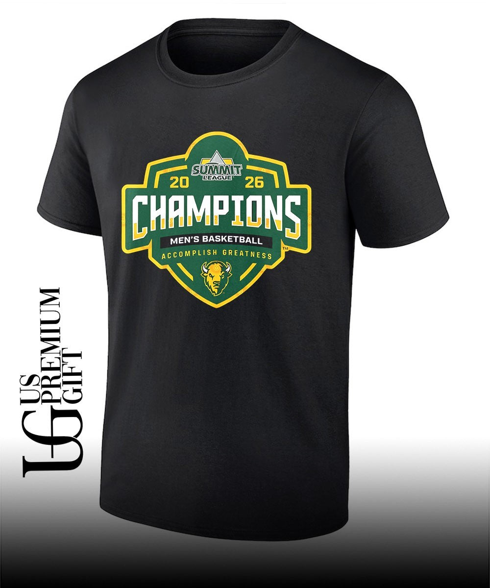 NDSU Bison Basketball Summit League Champions 2026 shirt Unisex T-shirt, Sweatshirt, Hoodie, Long Sleeve Tee - T-Shirt, Sweatshirt, Hoodie