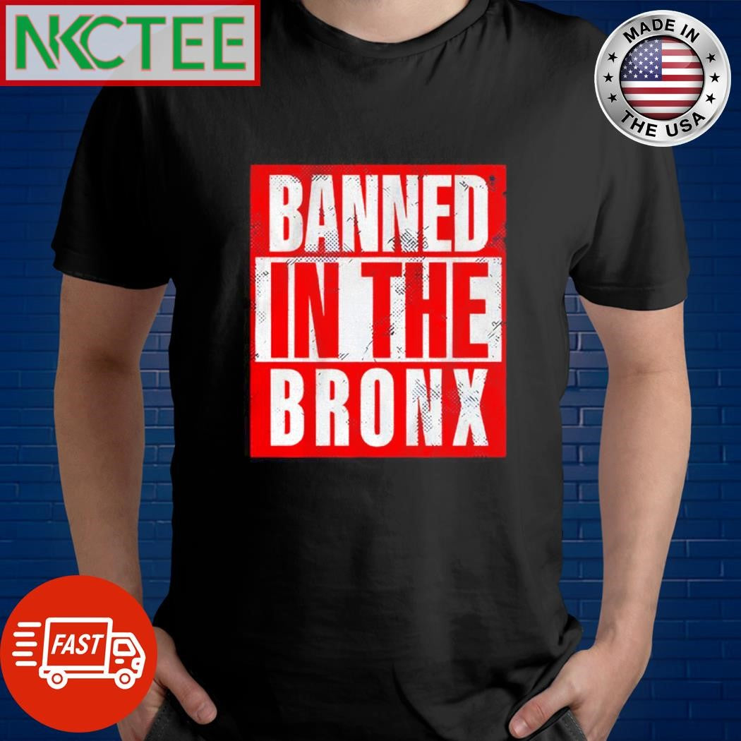 NESN Wicked Wearables Boston baseball banned in the bronx text shirt Unisex T-shirt, Sweatshirt, Hoodie, Long Sleeve Tee - T-Shirt, Sweatshirt, Hoodie