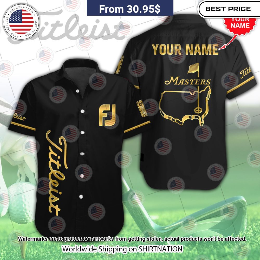 NEW Masters Tournament x Titleist Custom Baseball Jersey baseball jersey product view 1