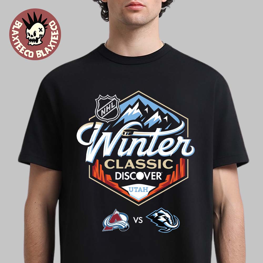 NHL Winter Classic 2027 Discover Utah Logo Colorado Avalanche Vs Utah Mammoth T-Shirt Unisex T-shirt, Sweatshirt, Hoodie, Long Sleeve Tee - T-Shirt, Sweatshirt, Hoodie