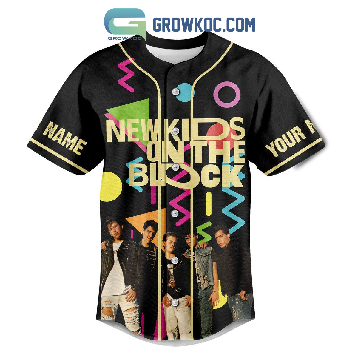 NKOTB Girl I’m Not Old I’m Vintage Personalized Baseball Jersey baseball jersey product view 2
